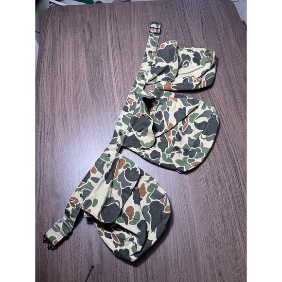Vintage 10x Camo Utility Belt with Pouches – Hunting, Tactical, and Outdoor Gear - Picture 1 of 6